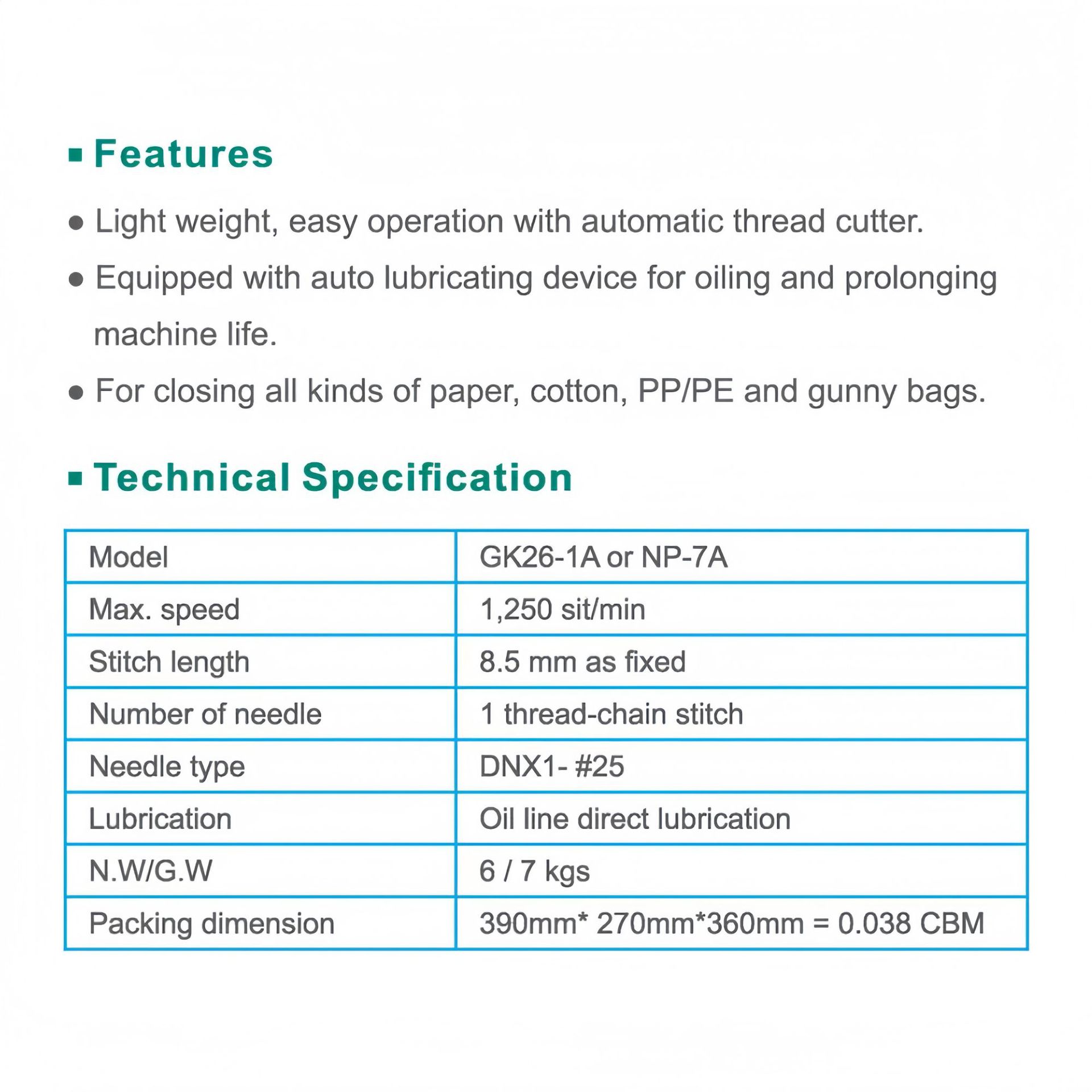 26-1A_ specification
