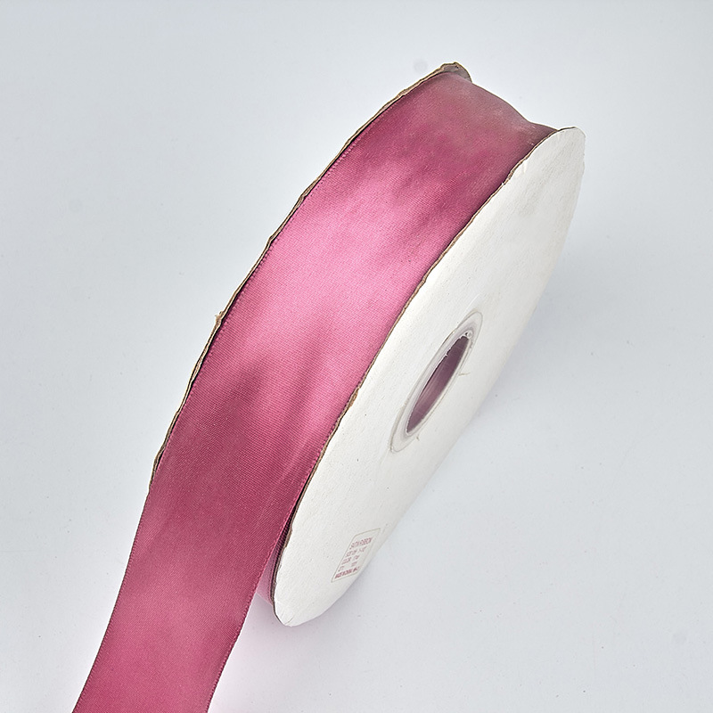 2,5-4cm rollo cinta hecha a mano DIY regalo de boda embalaje cinta ramo pastel arco cinta