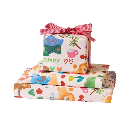 6 pieces of wrapping paper, gift paper, gift paper, book cover paper, ins, birthday and Valentine's Day paper wholesale