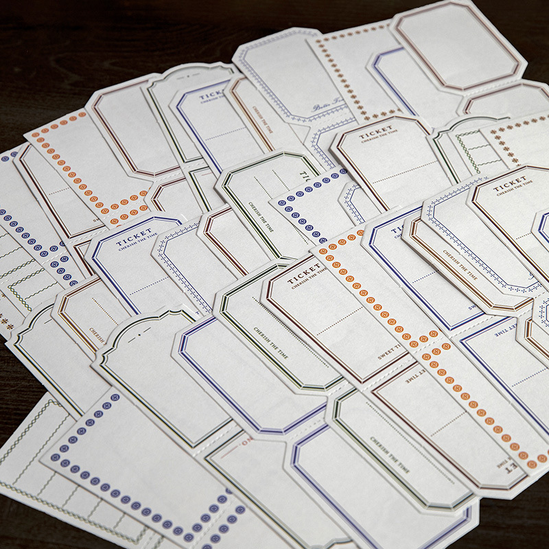 Yanji Note Paper Collector Series Basic Border Notes and Message Materials Base Paper 50 sheets in 12 options