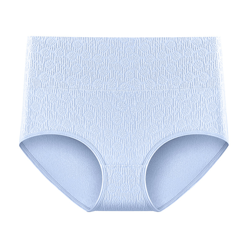 Ropa interior de algodón puro para mujer, cintura alta, abdomen, caderas, talla grande, ropa interior de algodón triangular de mm gordo, refrescante y sin costuras