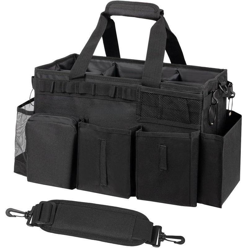 Wearable Cleaning Caddy Bag Supplies Organizer with Handle &|undefined