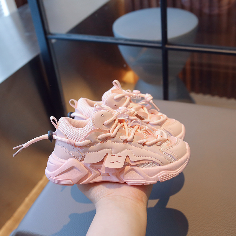 2025 Primavera, otoño e invierno, zapatos deportivos de malla para niños, zapatos impermeables de cuero para papá, zapatos casuales cálidos de algodón para niños y niñas