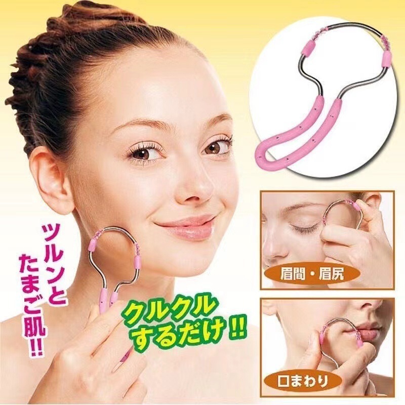 顔の脱毛器、スプリングフェイスツイストフェイスオープナー、女性の唇の毛、顔の毛抜き、顔の毛、口ひげリフター|undefined