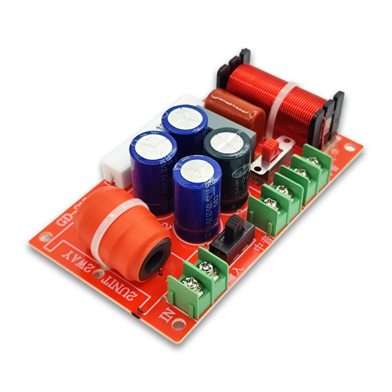 Venta directa de fábrica, crossover de audio para coche de 1 vía de alta frecuencia y 1 vía de rango medio, divisor de frecuencia de dos vías de 120 W, crossover ajustable para altavoz de coche de alta frecuencia