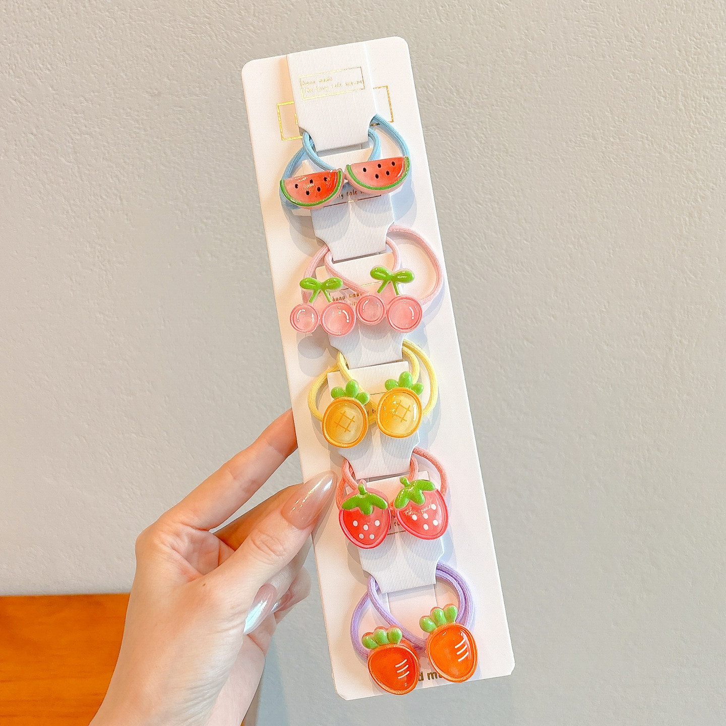 Caricatura encantadora anillo de pelo pulgar no daña el cabello de los niños correa de correa pequeña cuerda de cabello para niñas cuerda de cabello