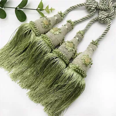 Trailer rope/net/strap tie ball tie rope tie - one-5-pairs-flower-ball-bean-green