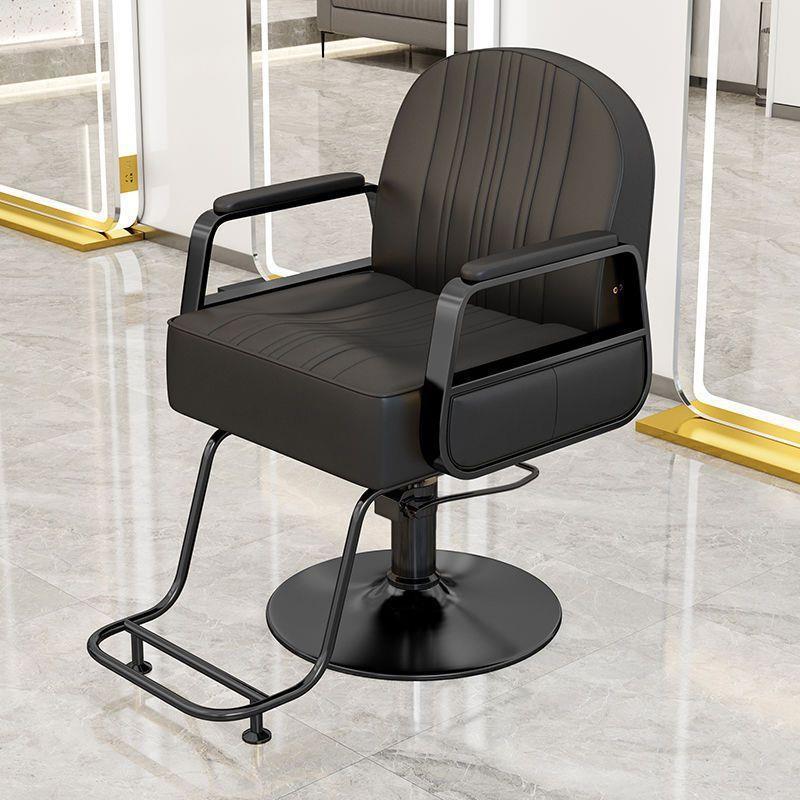 Silla de peluquería silla de salón de peluquería silla de corte de pelo silla de elevación rotativa de acero inoxidable silla de barbero image 15