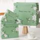 in stock Jasmine Gift Bag Green Jewelry Clothing Packaging Bag White Cardboard Handbag Paper Bag Holiday Gift Bag