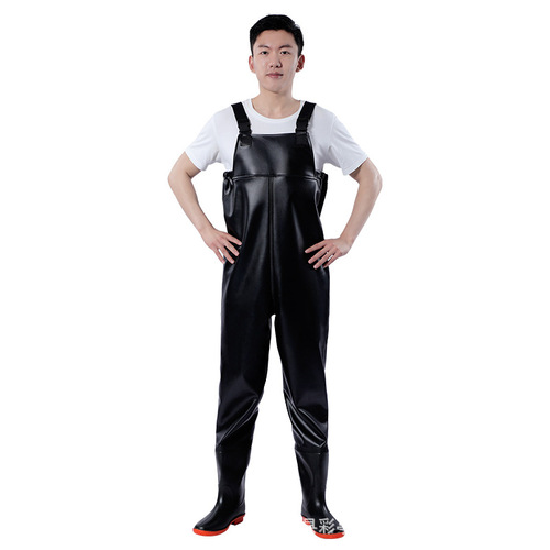 Wholesale rain pants overalls one-piece waterproof pants for men and women fishing half-length wading suits fishing fishing pants
