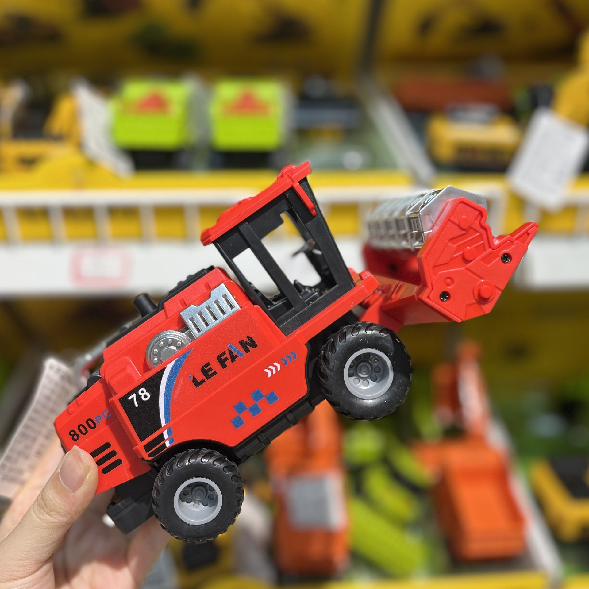 Gran granjero cosechadora de ingeniería tractor inercia coche de transporte infantil modelo de juguete coche niño rueda giratoria