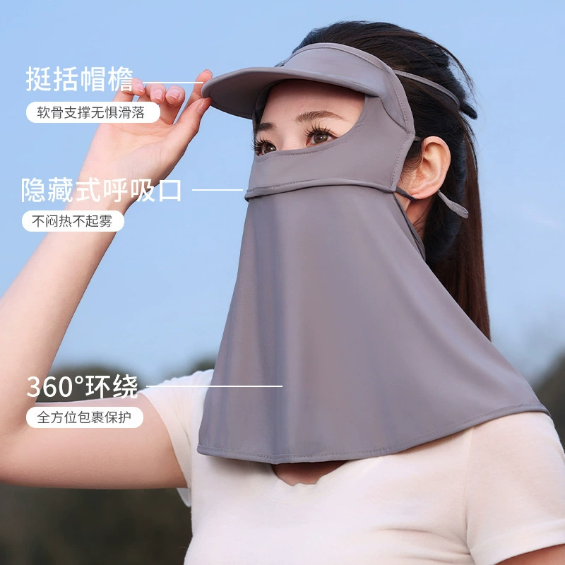 Summer thin breathable silk mask, sun protection, UF-protection