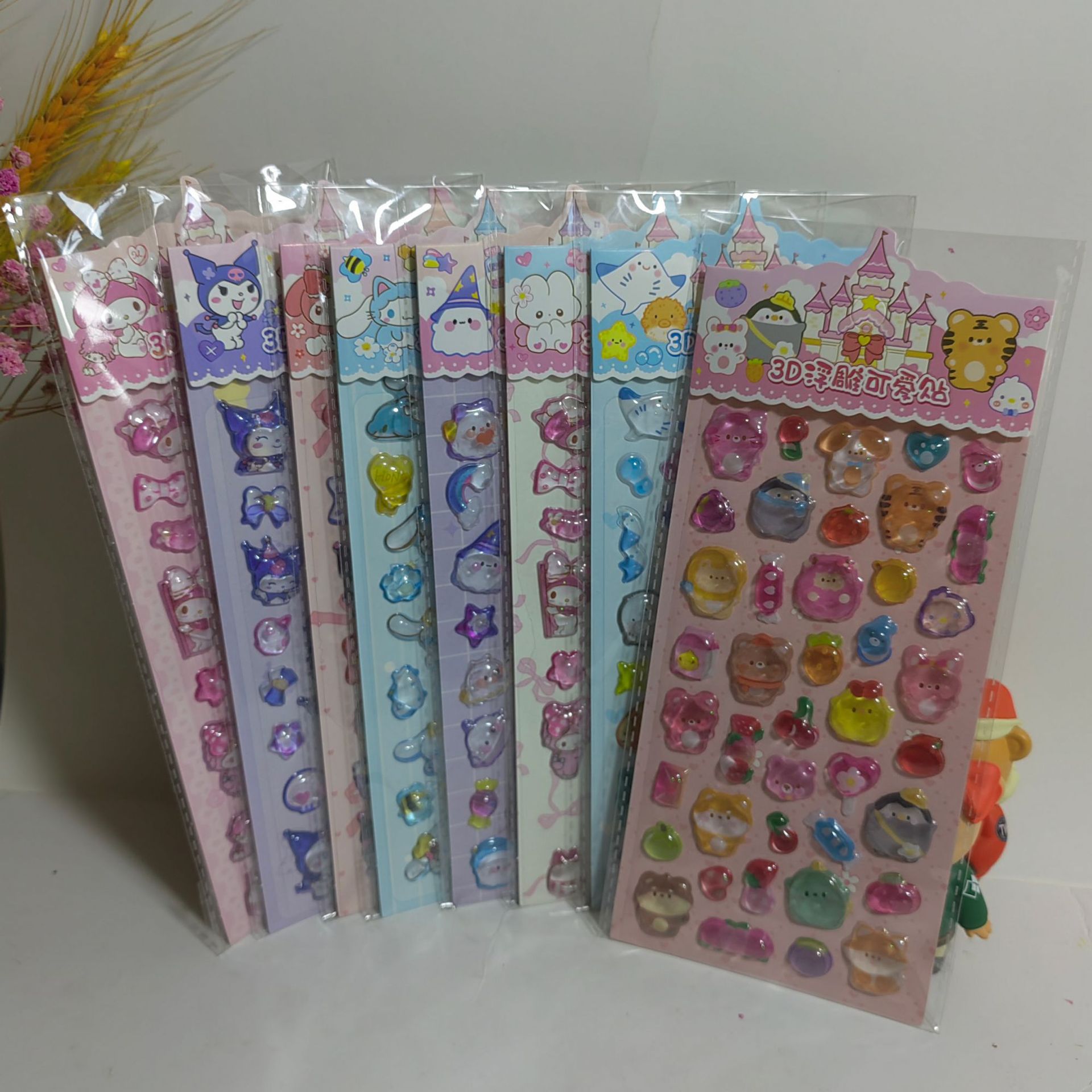 厂家直供3D-新款造型贴儿童贴纸卡通贴
