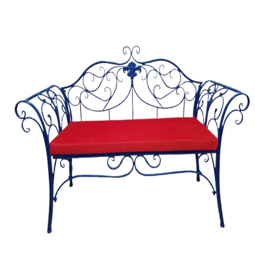 Европейский стиль двойной стул садовый стул железный стул Открытый Отдых сиденье парк скамейка Крытый двор стул балкон стул