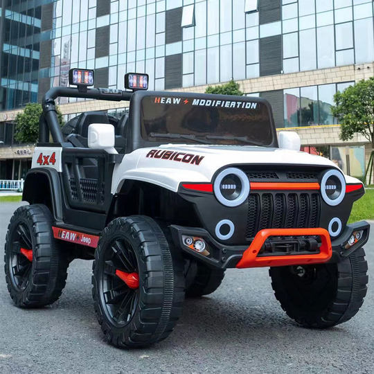 The new Wrangler electric car four-wheel drive remote control children's toy car can sit large size off-road vehicle four-wheel car