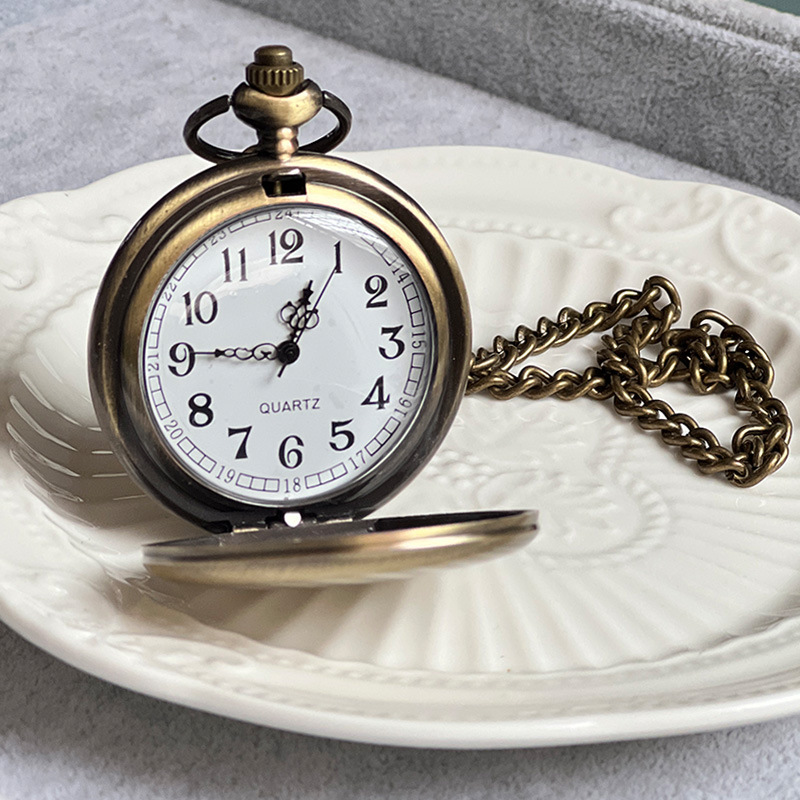Quartz Movement Vintage Style Classic Style Round Quartz Pocket Watch Women's Watches