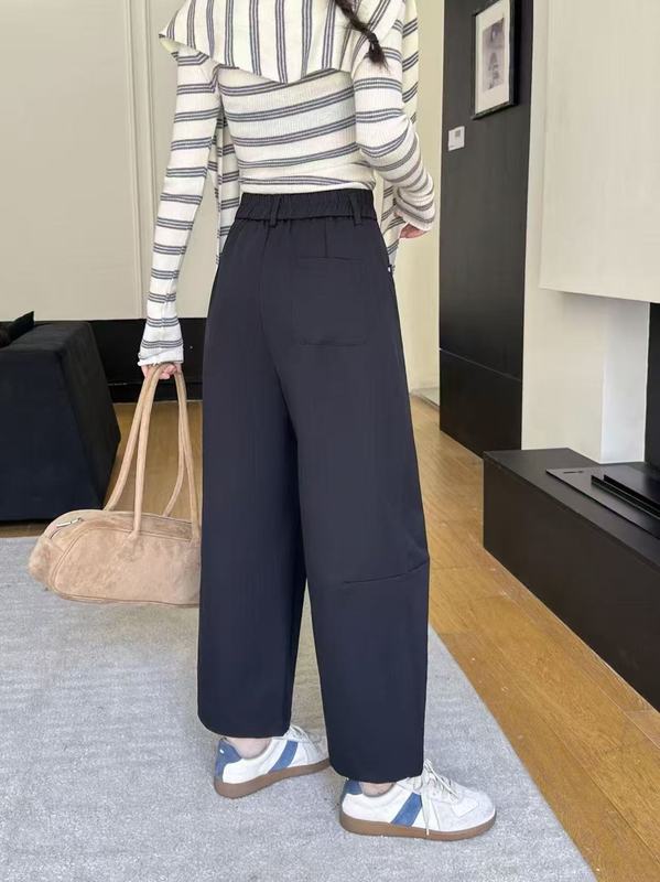 琪镌绘制梨型遮胯显瘦九分弯刀牛仔裤女秋季新款宽松阔腿裤8831|undefined