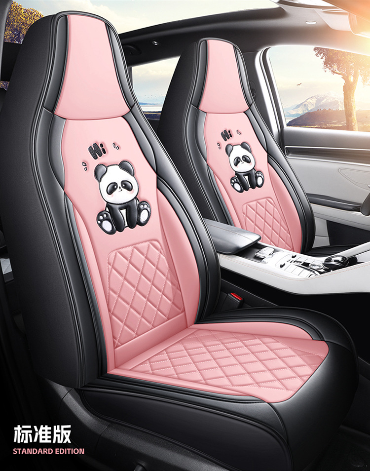 New Cartoon Car Seat Cover, All-Inclusive, All-Season, Full Leather Seat Cushion, Special for Spring and Summer Car Seat Cushion and Seat Cover