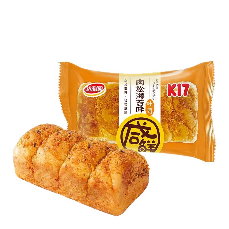 Daliyuan 토스트 빵 고기 모래와 김 맛 캐주얼 스낵 아침 식사 페이스트리