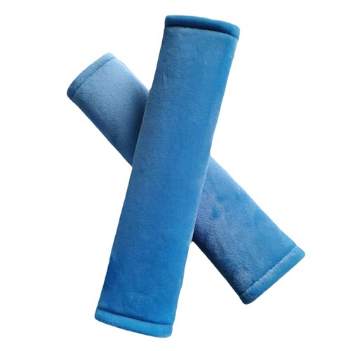 Pure Color Car Safety Belt Shoulder Cover Short Plush Ultra Soft Protective Shoulder Cover Practical Safety Belt Shoulder Cover