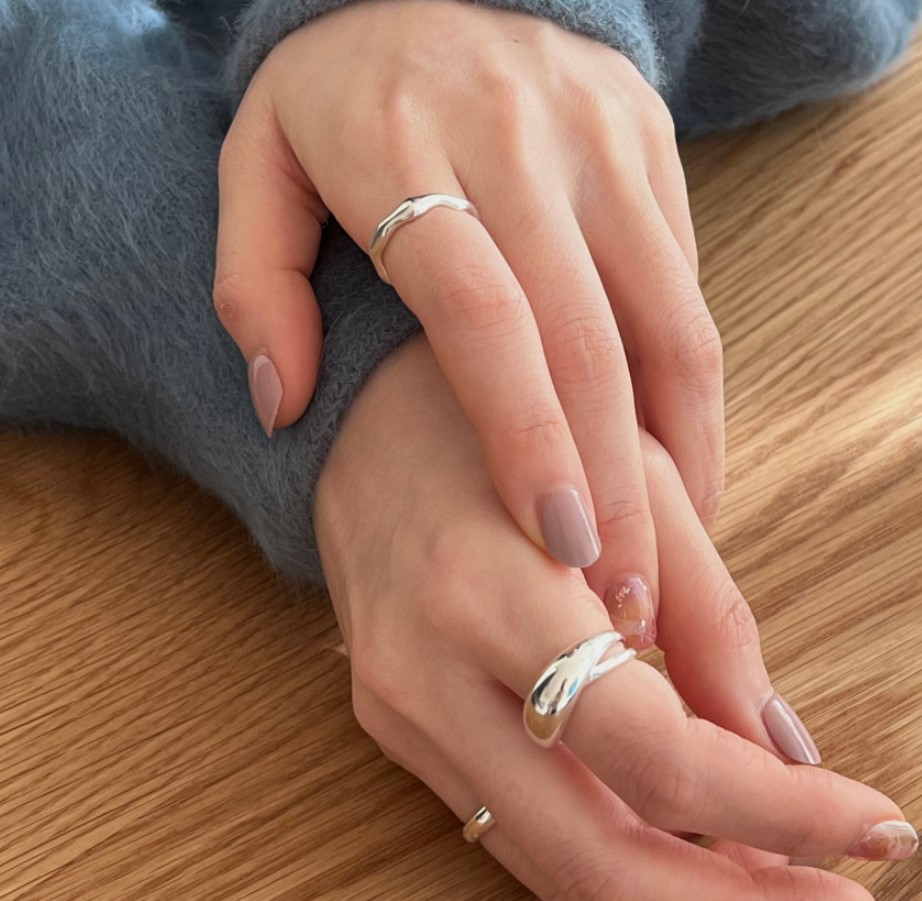 1 Piece Quantity 18K Gold Plated 925 Sterling Silver Solid Color Open Rings 925 Sterling Silver Rings