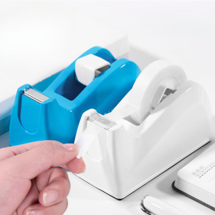 Yingyu Deli Rubber Holder Transparent Tape Large Tape Machine Tape Holder small size Tape Rack Tape Table Cutter Glue
