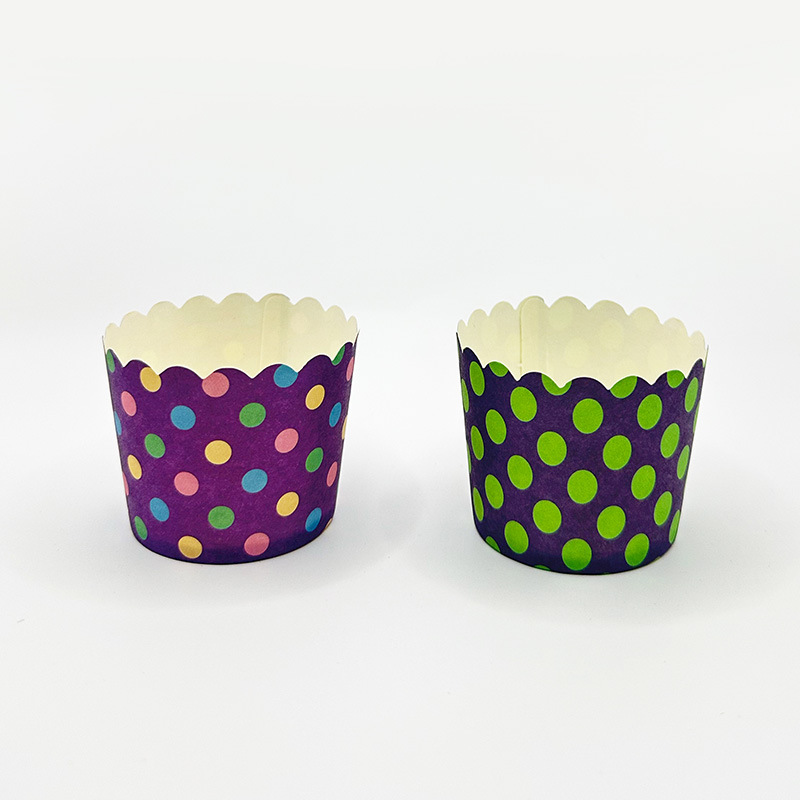 Papel de película pe, taza de cartón de dibujos animados, taza de papel para pastel, soporte de papel para pastel especial, taza de muffin duro redondo resistente a altas temperaturas
