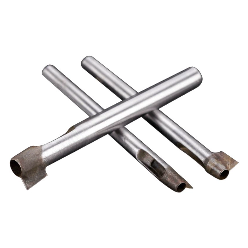 DIY инструменты для резьбы по коже Монк Дырокол DIY шитье кожа соска пробойник кожаная пряжка ремень хвост Пробойник с ножевым пробойником