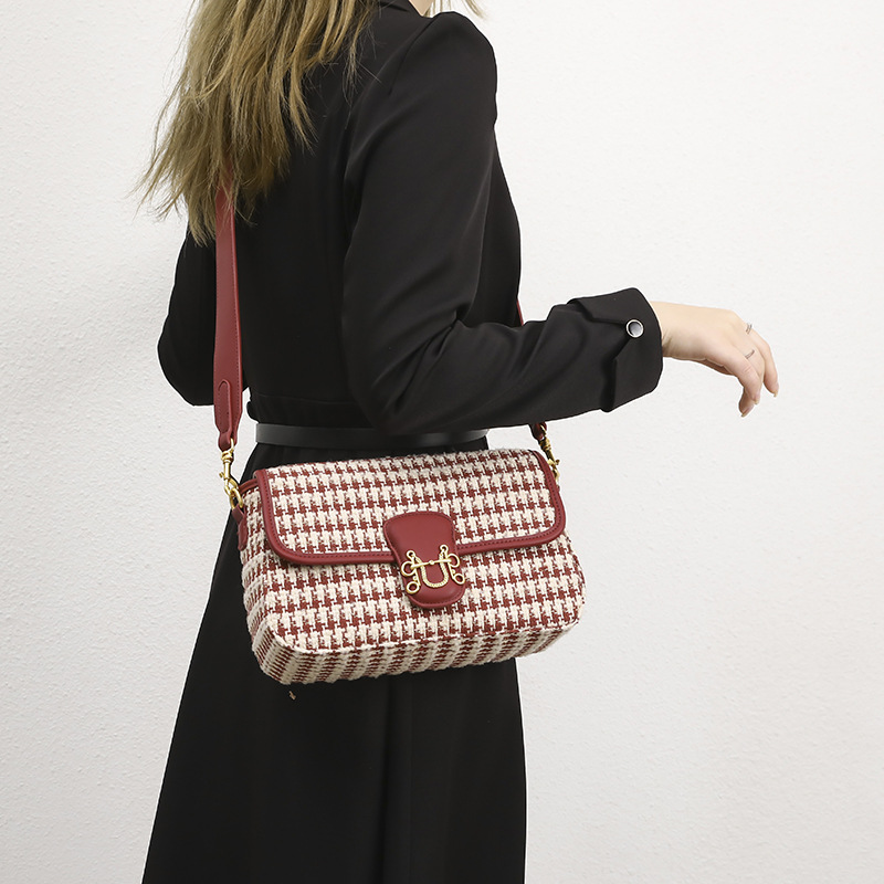 2024 Autumn New Trendy Bird Pattern Underarm Small Square Fashion Versatile Single Shoulder Oblique Straddle Women's Bag_voghion.com