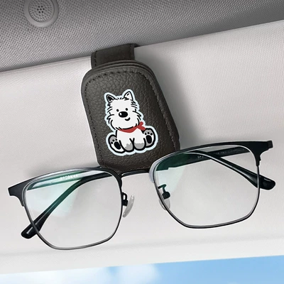Car Glasses Clip/Bill Clip | Clip for Car Interior - black-west-highland