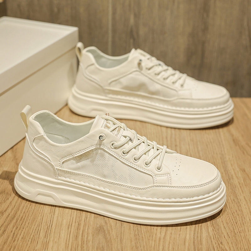 Putian Men's Shoes 2026 Spring New Versatile White Sneakers for Commuting, Soft-Soled Breathable Slip-On Casual Sneakers Without Laces Putian Men's Shoes 2026 Spring New Versatile White Sneakers for Commuting, Soft-Soled Breathable Slip-On Casual Sneakers Without Laces