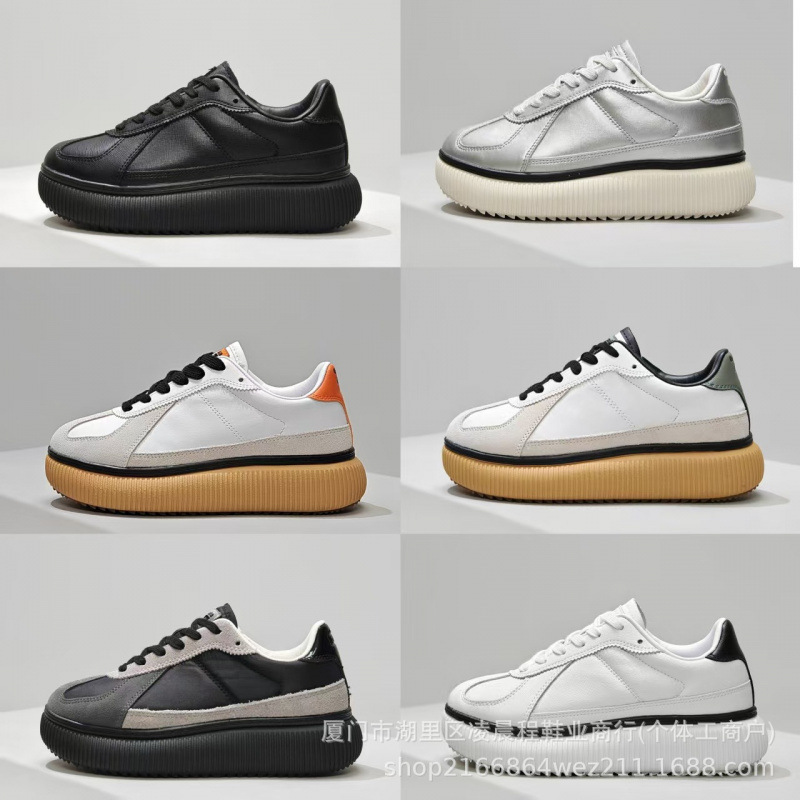 High-quality export version of Onitsuka Delecity sneakers from Putian, leather thick-soled casual sneakers