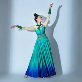 舞蹈演出服民族服装女舞蹈时尚新疆舞演出服装少数民族风舞蹈服装