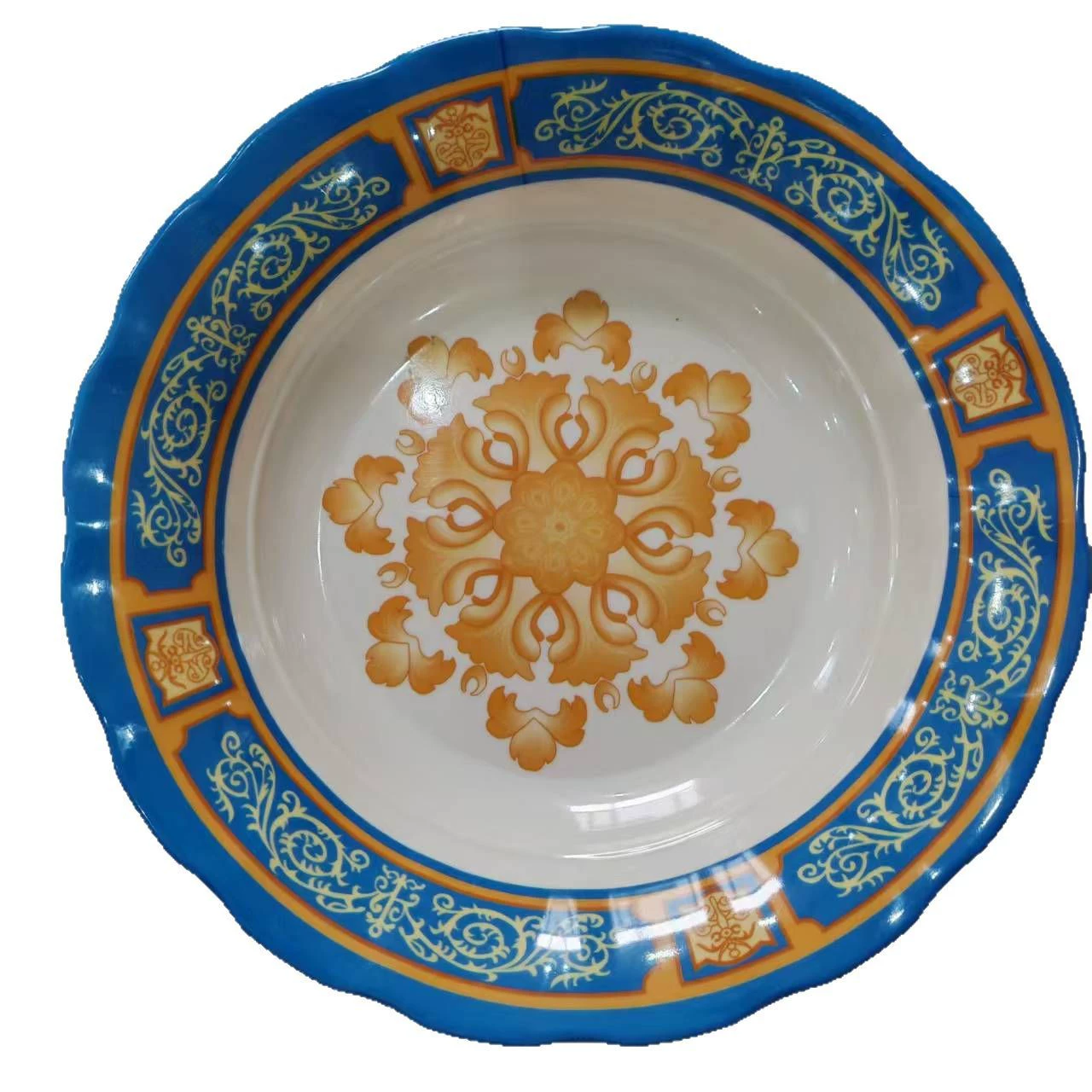 Melamine tableware 7/10/11 round printing plate foreign trade export melamine tableware
