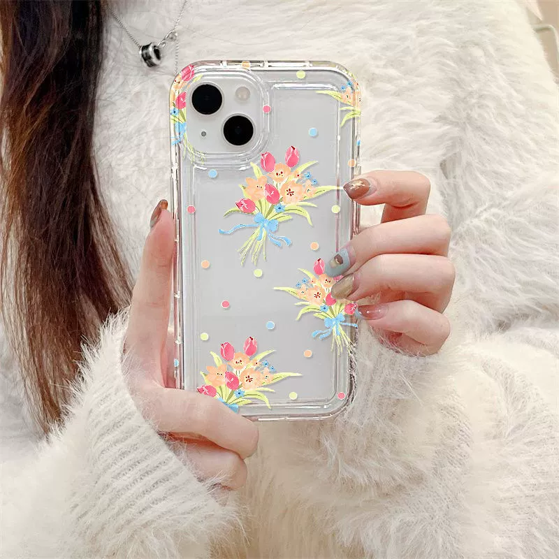 Apple, совместимый чехол для телефона, iPhone 14, цветочный, iphone, 16promax, 12