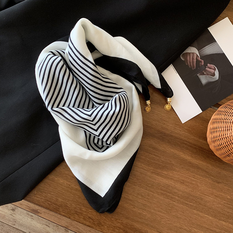 Bufanda de seda para mujer, bufanda cuadrada, estilo de primavera y verano de alta calidad, bufanda de cuello, bufanda magnética de moda, bufanda de todo fósforo, chal al por mayor