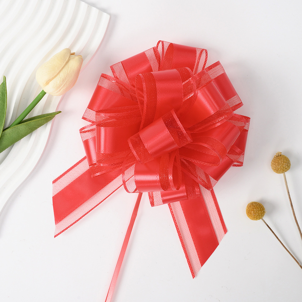 Transfronterizo para 50 hilo de nieve de doble capa simple elegante tridimensional mano esférica tirar flor boda coche Navidad Año Nuevo regalos