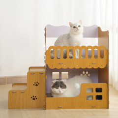 猫掴み板の猫の巣は一体で耐摩耗性があります。