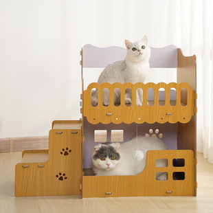 Cat scratch board cat nest integrated wear-resistant non-chip scratch-resistant cat claw board vertical large corrugated paper cat claw grinding toy