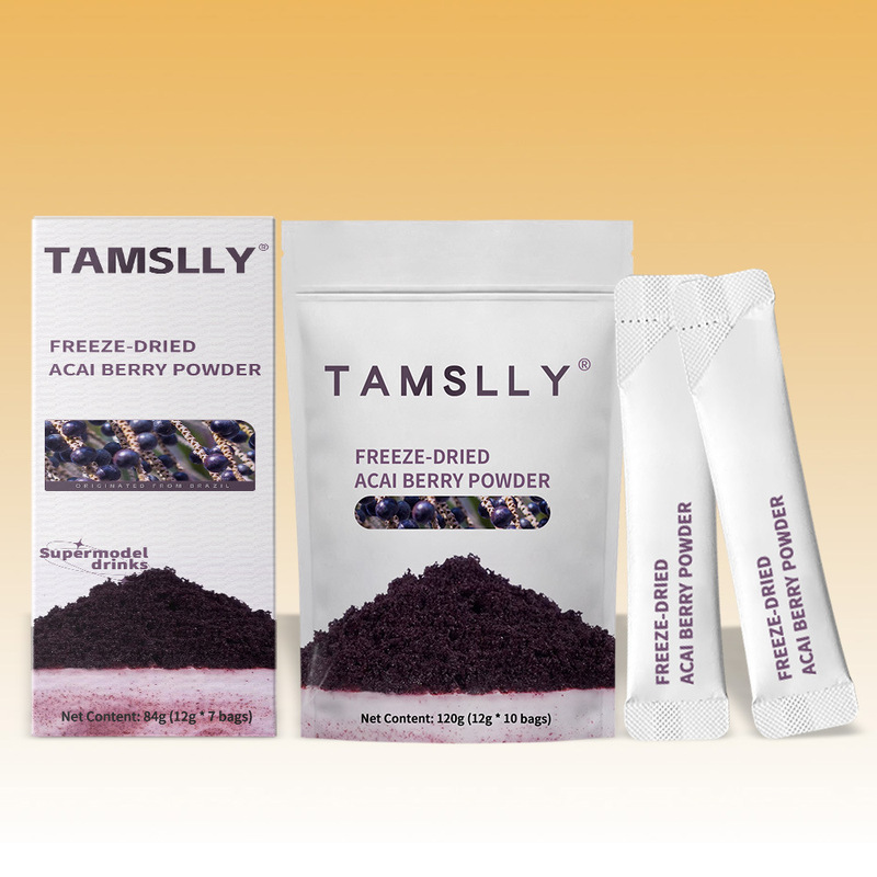 Organic Acai Powder Freeze-Dried Acai Berry Powder Anthocyanin Blueberry Powder Beauty Drink Cross-Border Oem