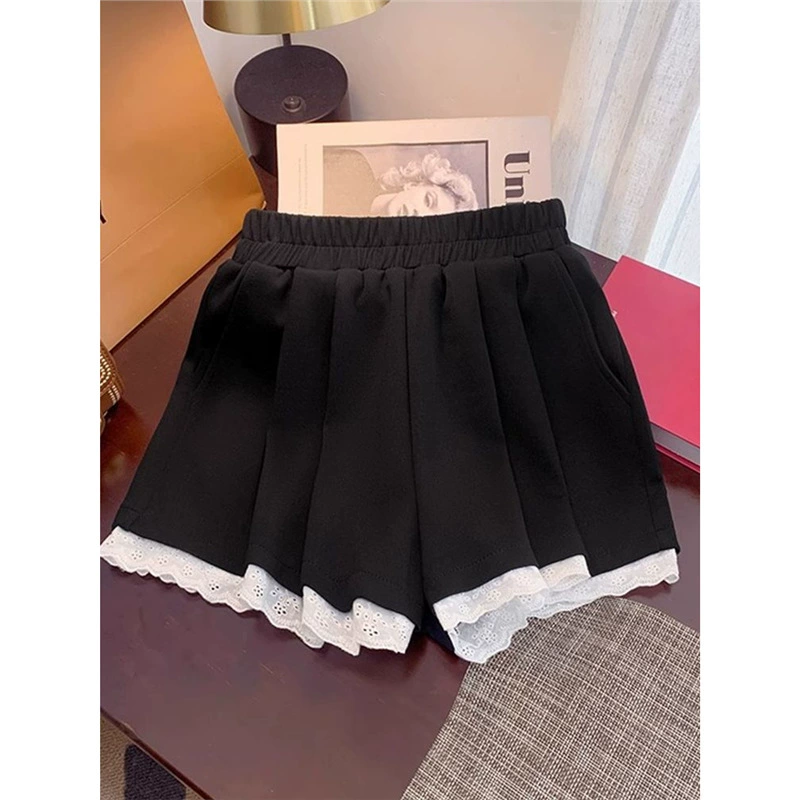 Хлопковые шорты, тонкие брюки, юбка для йоги, 100% хлопок, oversize, плюс размер