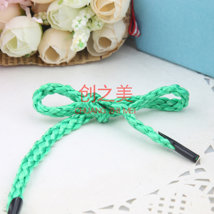 厂家供应手拎绳 礼品袋手提绳子 丙纶八股绳 卡头绳 浴球挂绳