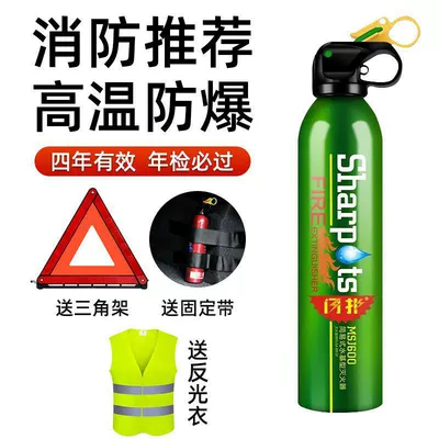 Portable Fire Extinguishing Equipment for Car | Vehicle fire extinguisher - newly-upgraded-13b-green-binding-strap-tripod-reflective-clothing