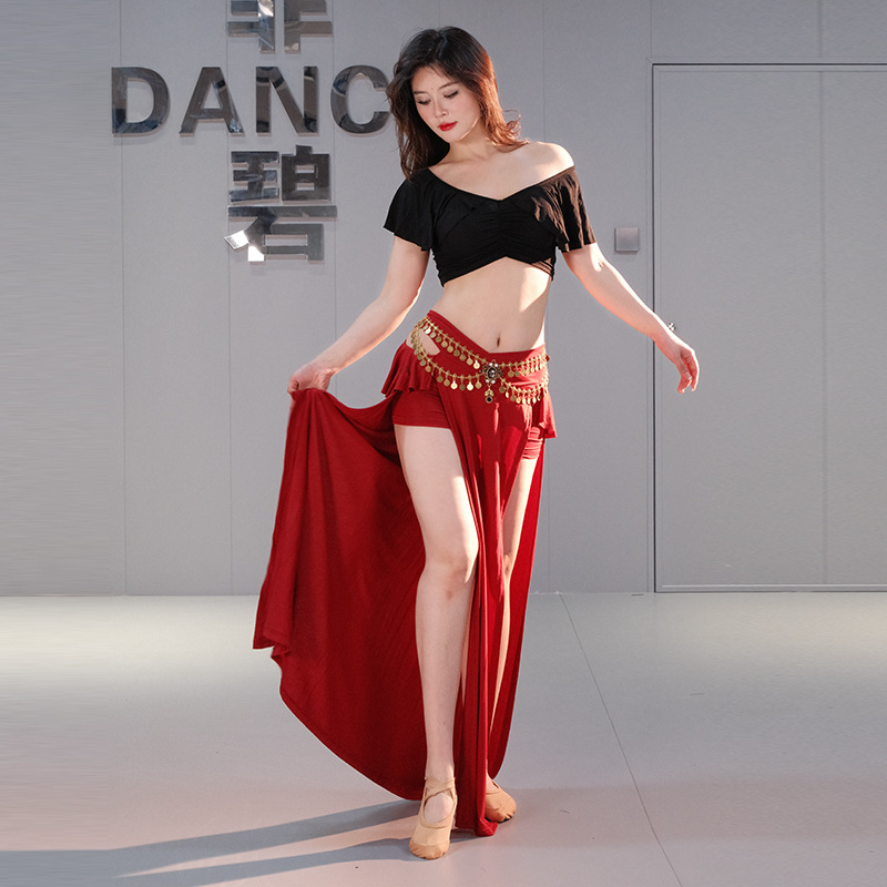 莫代尔肚皮舞服装练功服性感长裙大码演出舞蹈套装新款初学者