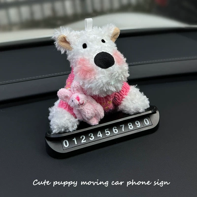 Plate Advanced Sense, Nömrəli dayanma kartı - black-stop-sign-number-6-group-scratched-dog-pink-clothes-pink-rabbit-hug