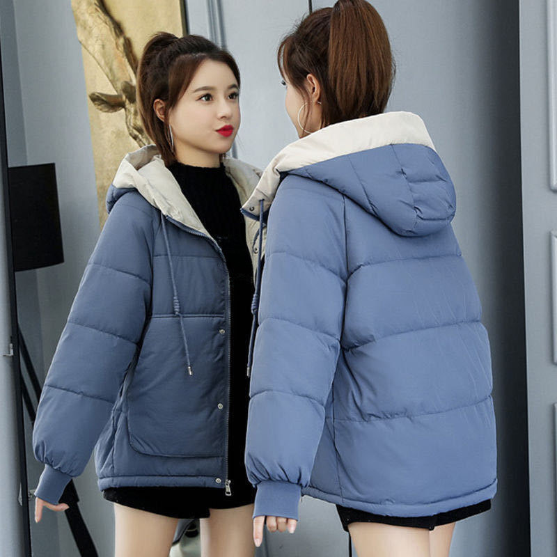 Anti-season Cotton-padded Coat Women's 2023 New Loose Student Bread Suit Short Lightweight Cotton-padded Coat Western Style Small Cotton-padded Coat_voghion.com