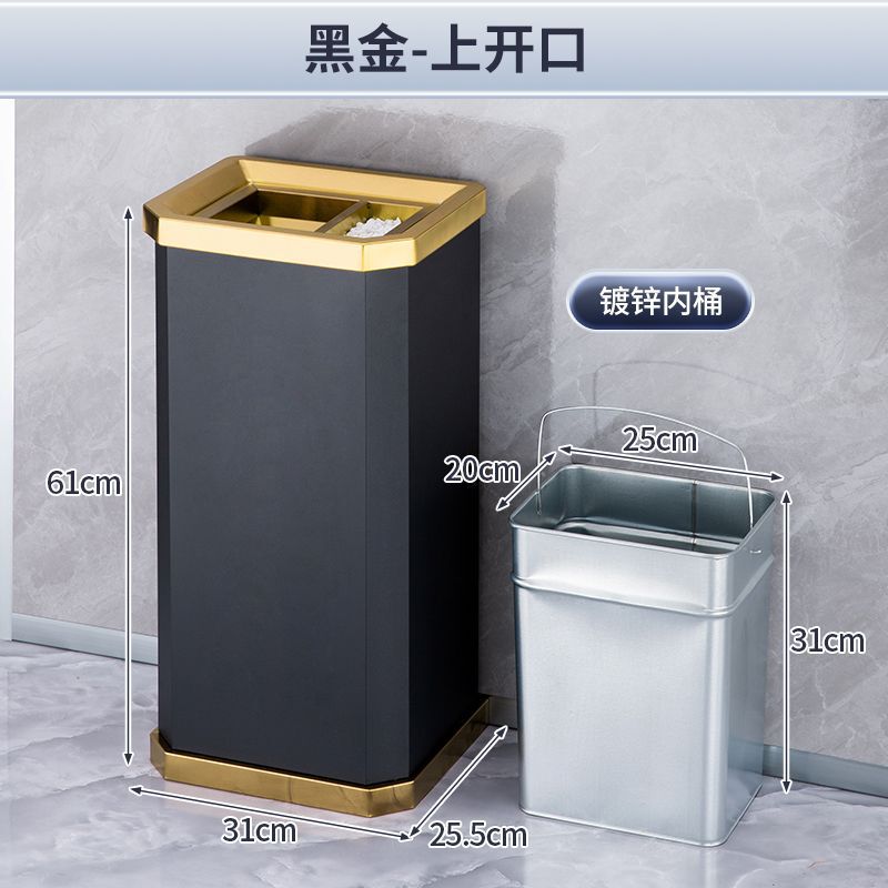 ホテルロビー用ステンレスゴミ箱、ホテル縦型灰皿、クラブショッピングモール廊下エレベーター口消煙バケツ|undefined