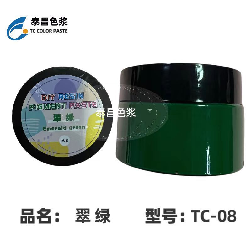 TC-08 에폭시 컬러 페이스트 에메랄드 그린, 오픈 병 50g