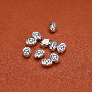 Foot silver S999 melon seeds ingot rice boiling water Tea artifact wealth solid seed collection investment silver ornaments