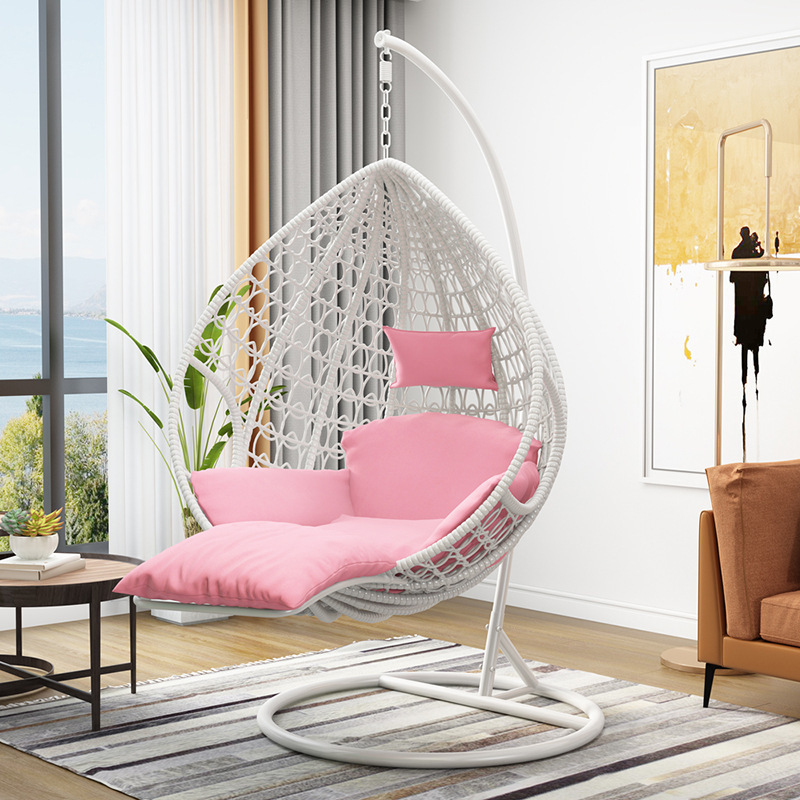 Silla Colgante o Cuna de Ratán para Exteriores - Para Jardín, Hotel o Balcón, Estilo Nórdico